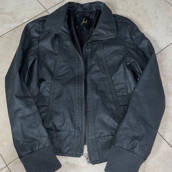 Jack. Jackets & Blazers - Jack gray leather jacket